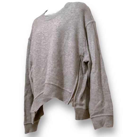 ✨ NWT MICHAEL KORS | WMNS 100% CASHMERE HI-LO SWEATER W/ ZIPPERS | $395 | LARGE - Picture 4 of 15